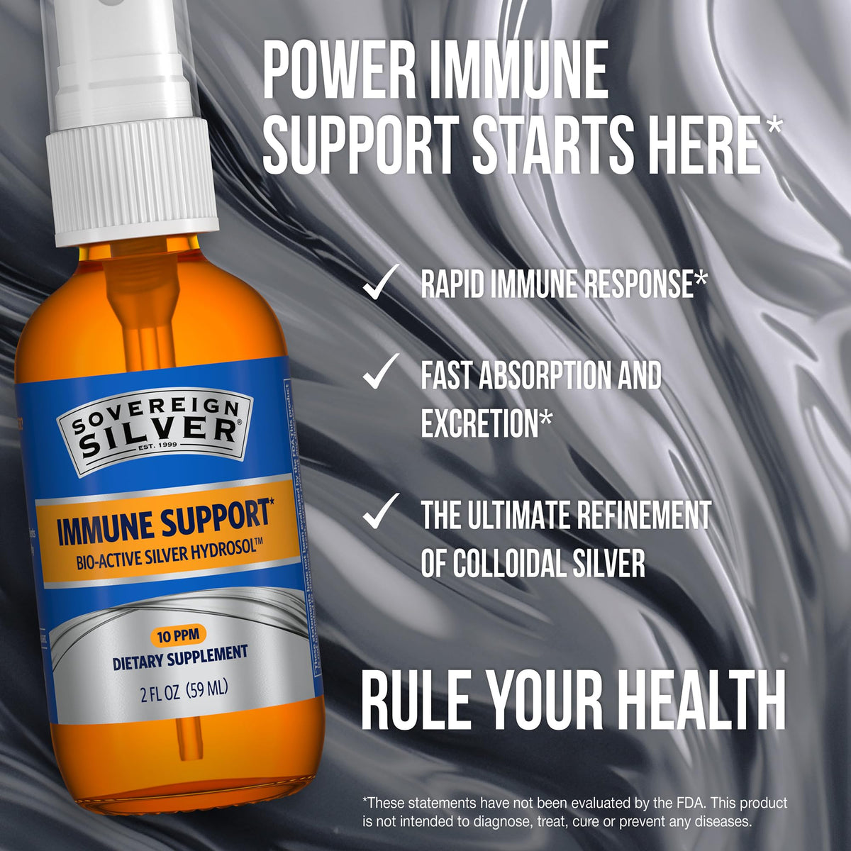 Sovereign Silver Immune Support Colloidal Silver Fine Mist Spray - 2 fl oz - image 6