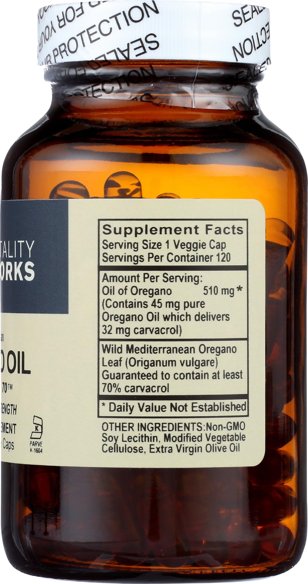 Vitality Works Oregano Oil Herbal Supplement - 120 Capsules - image 7