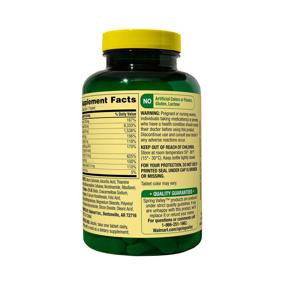Kaxilu Spring Valley Super Vitamin B-Complex Metabolism Support - 250 Tablets - image 2