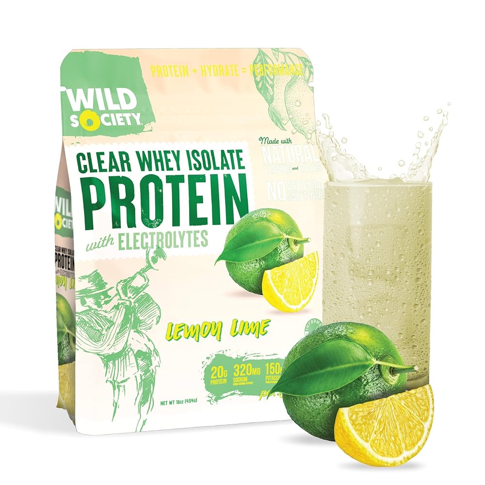 WILD SOCIETY Clear Whey Protein Isolate Drink with Electrolytes