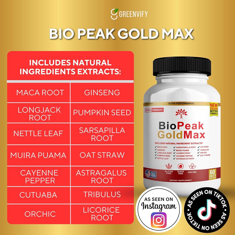 GREENVIFY BioPeak GoldMax Extra Strength Natural Performance