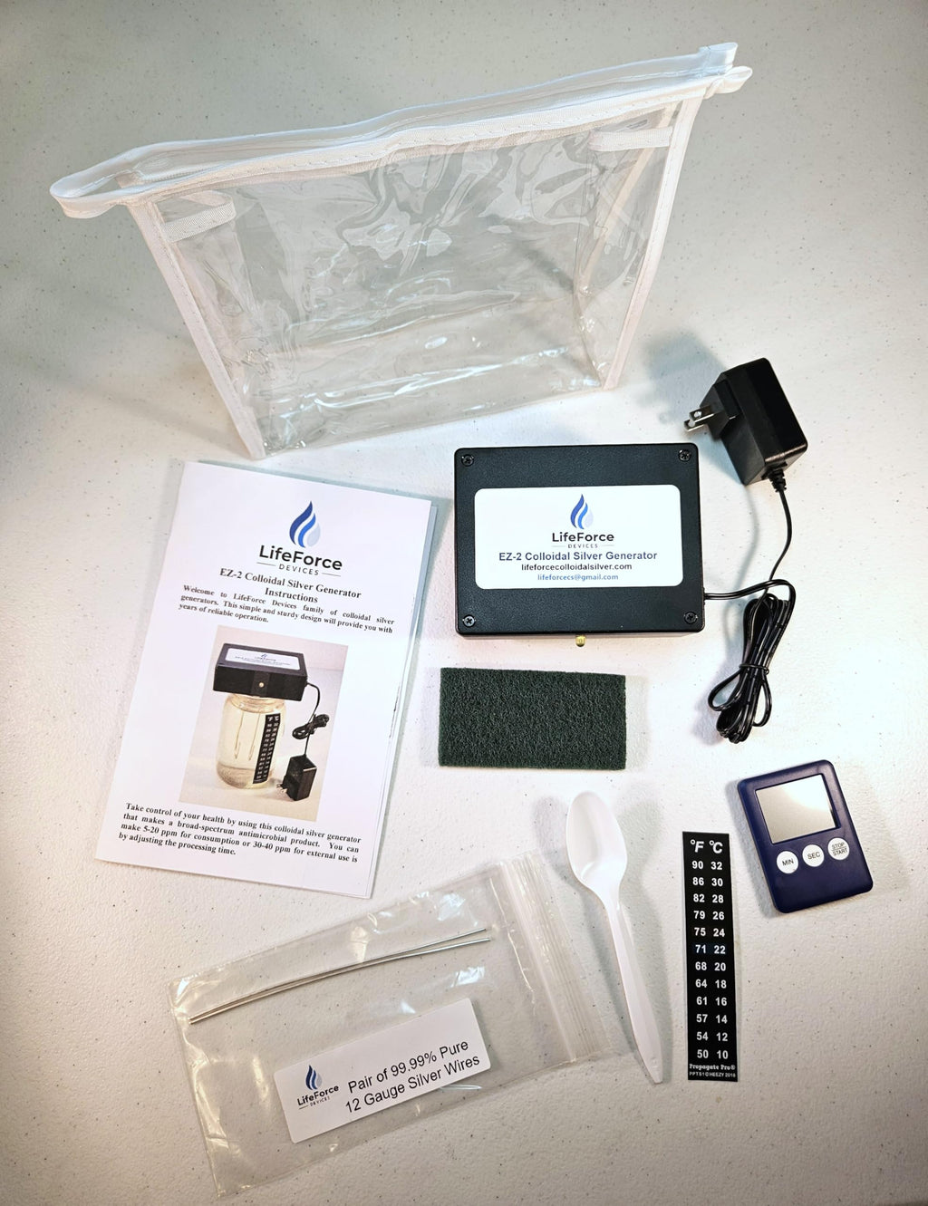 LifeForce Devices EZ-2 Deluxe Colloidal Silver Generator Kits