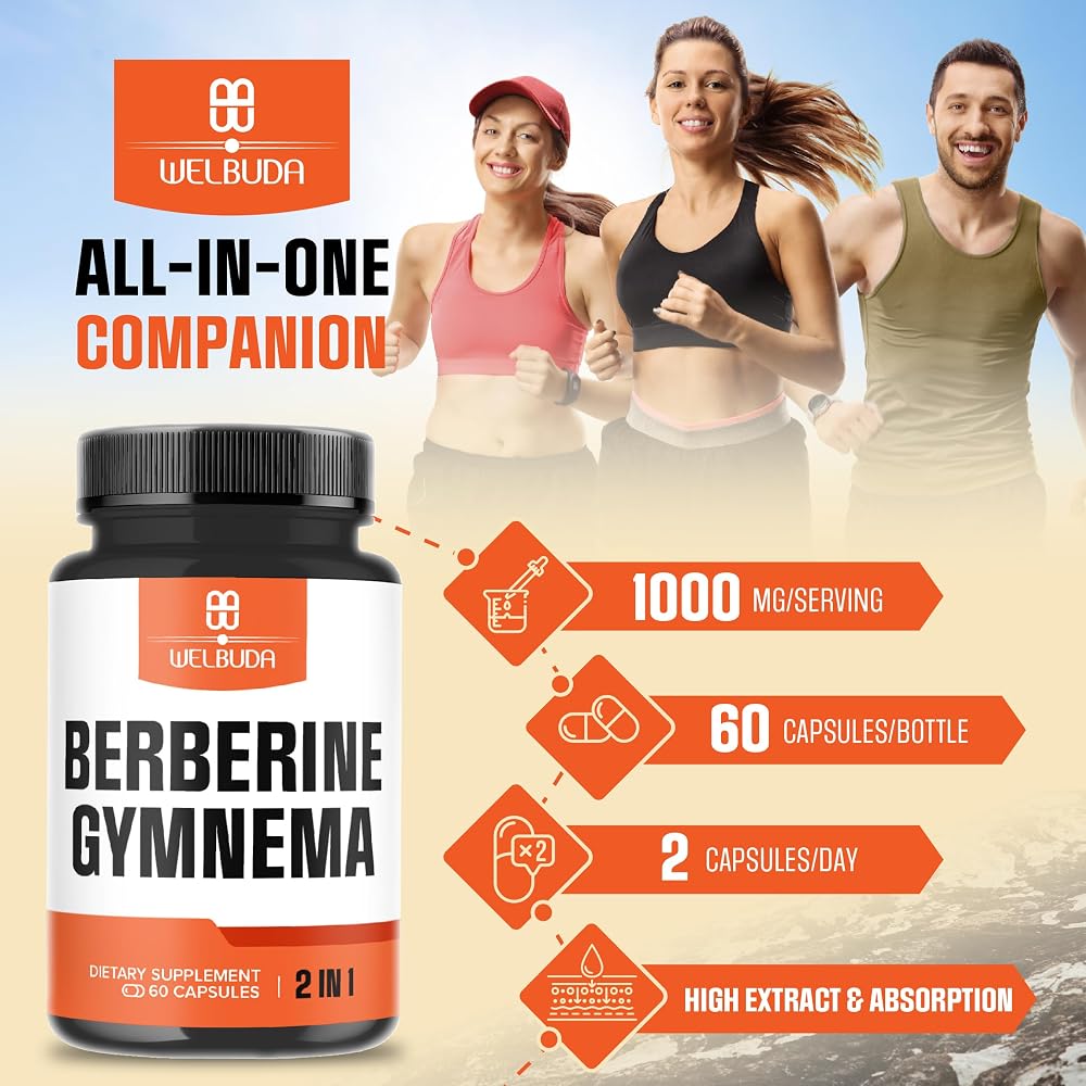 WELBUDA Berberine Supplement with Gymnema Sylvestre - 60 Capsules - image 6