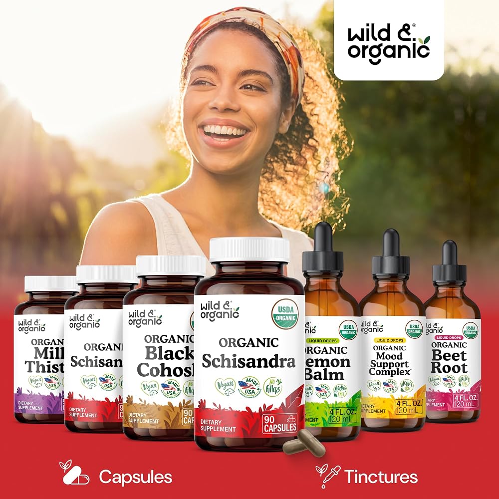 Wild & Organic Schisandra Capsules 1000 mg for Mood Support - 90 Count - image 6