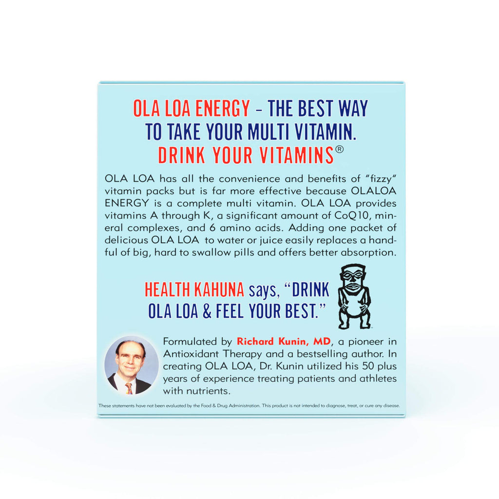 Ola Loa Energy Tropical Multi Vitamin Drink Mix - 30 Packets - image 2