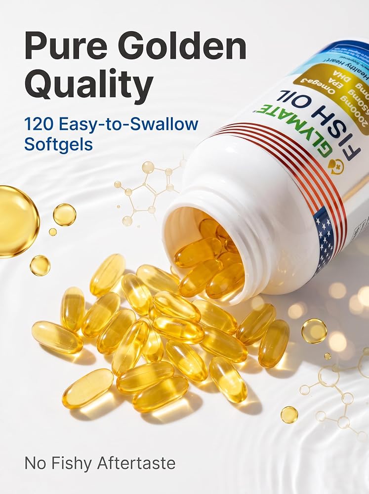 Glymate Fish Oil Omega-3 - 120 Softgels - image 4