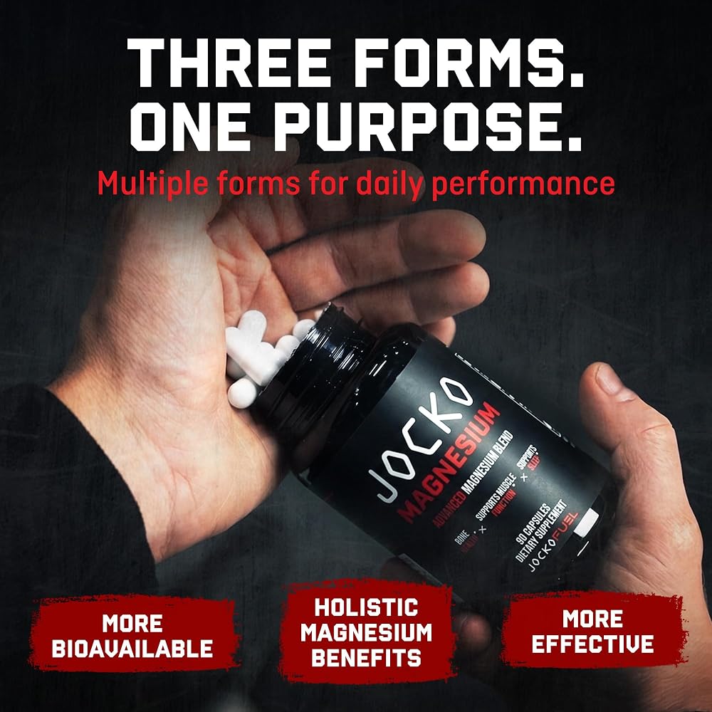 Jocko Fuel Magnesium Glycinate, Citrate & Taurate Complex - 30 Capsules - image 5