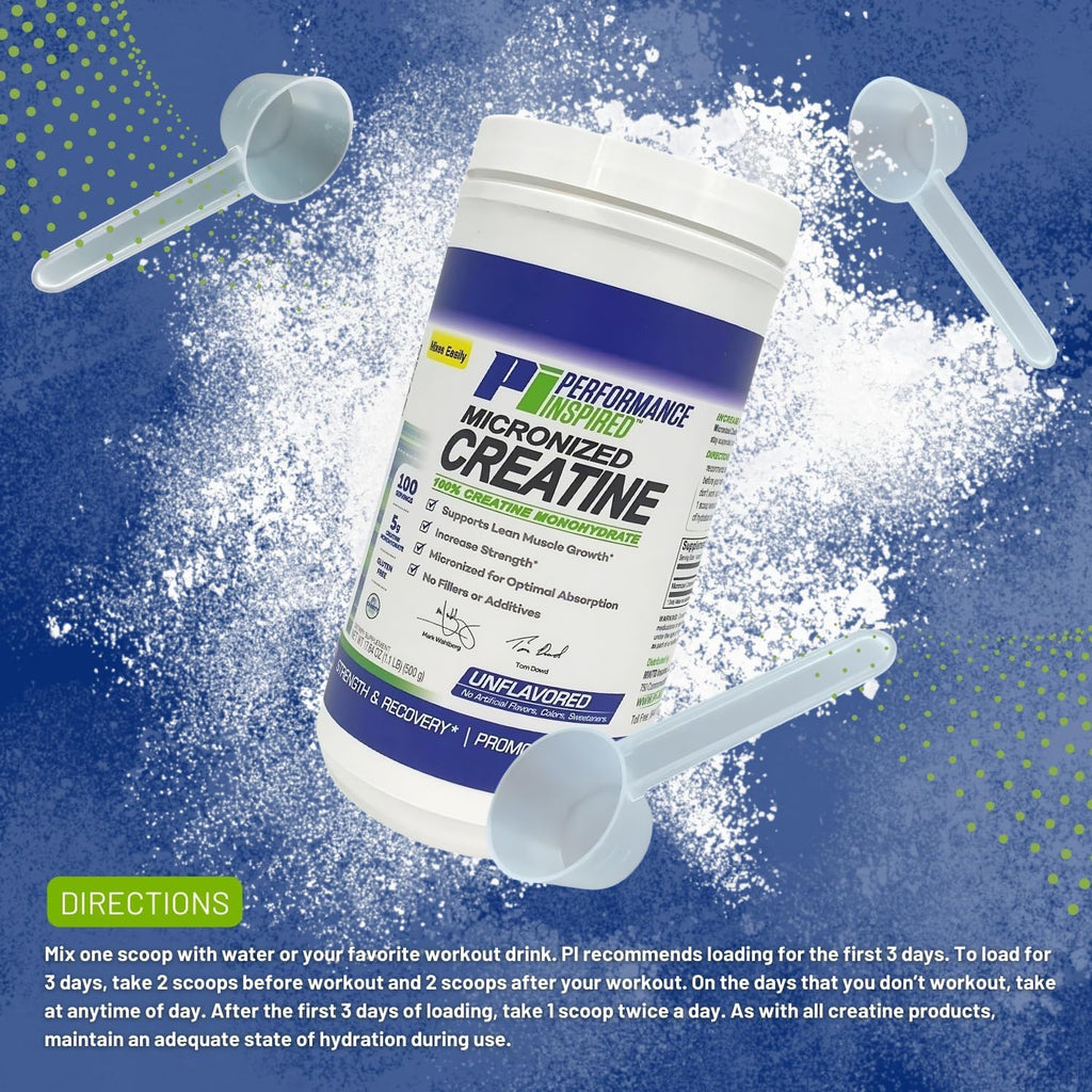 PERFORMANCE INSPIRED Micronized Creatine Monohydrate 5G - 100 Servings - image 3