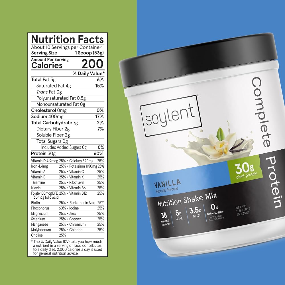 Soylent Complete Protein Powder Vanilla - 1.25lb - image 5