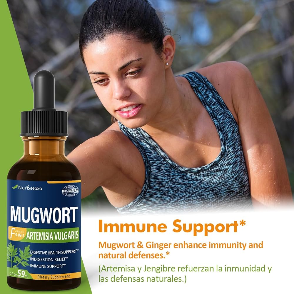 Nurbetoxa Mugwort Herb Extract Drops Digestive Support - 2 Fl Oz - image 3