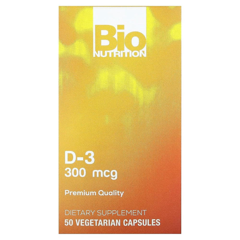 Bio Nutrition Vitamin D3 12000 IU - 50 Vegetarian Capsules
