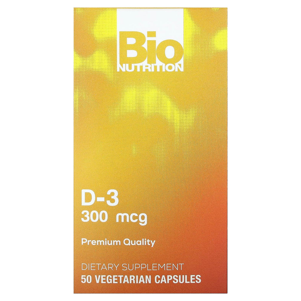 Bio Nutrition Vitamin D3 12000 IU - 50 Vegetarian Capsules