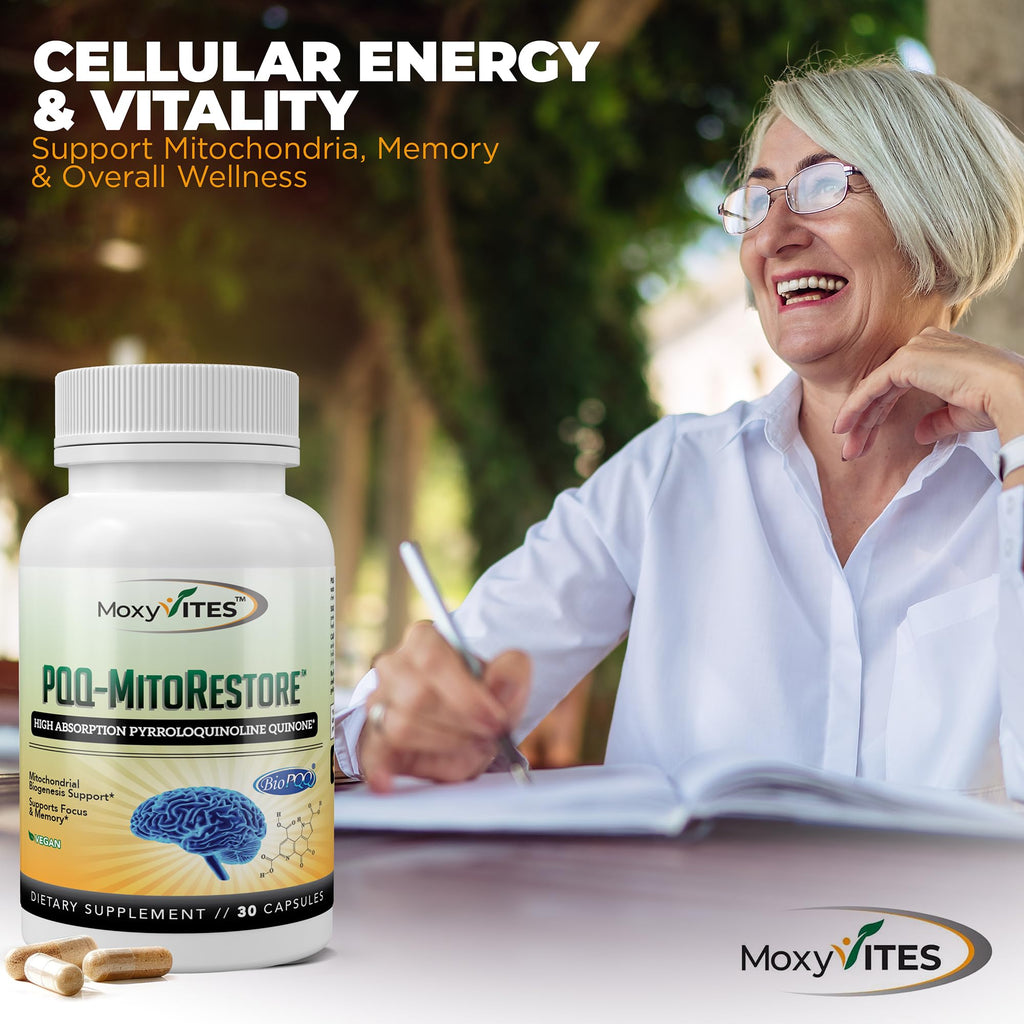 MoxyVites PQQ MitoRestore Brain Supplement for Memory - 30 Vegan Capsules - image 8