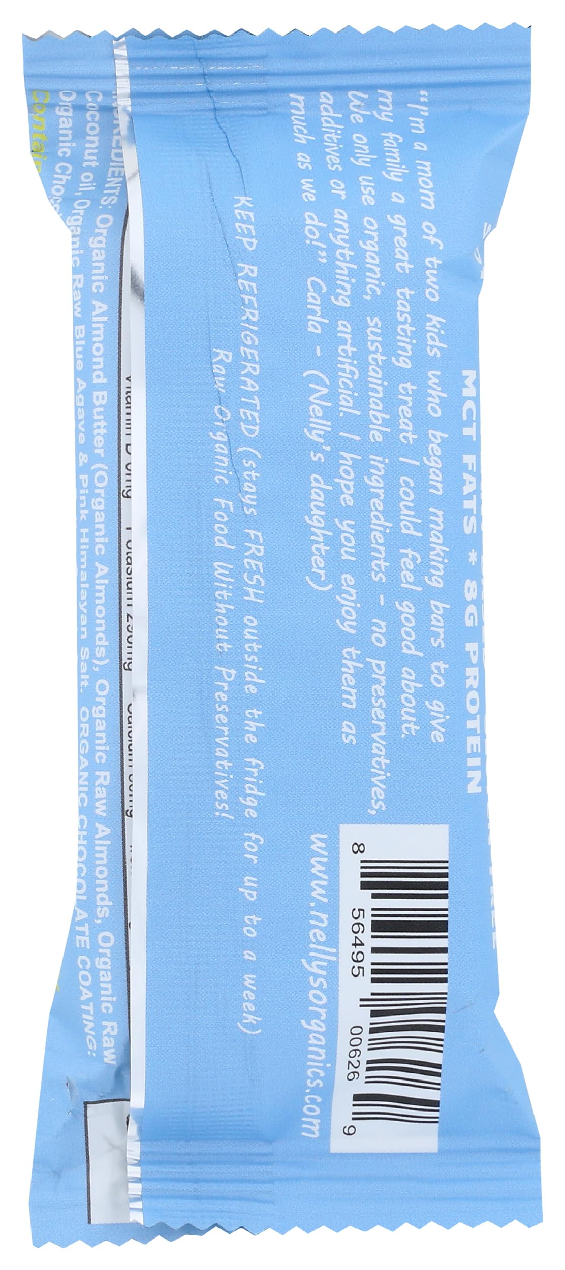 Nelly's Organics Chunky Almond Butter Dark Chocolate Bar - 1.6 oz - image 2