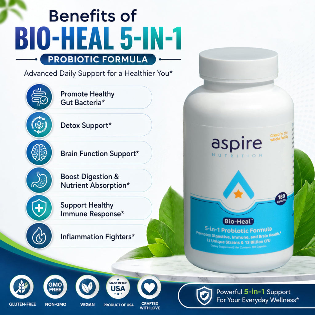 Aspire Nutrition 5-in-1 Bio-Heal® Probiotic for Kids