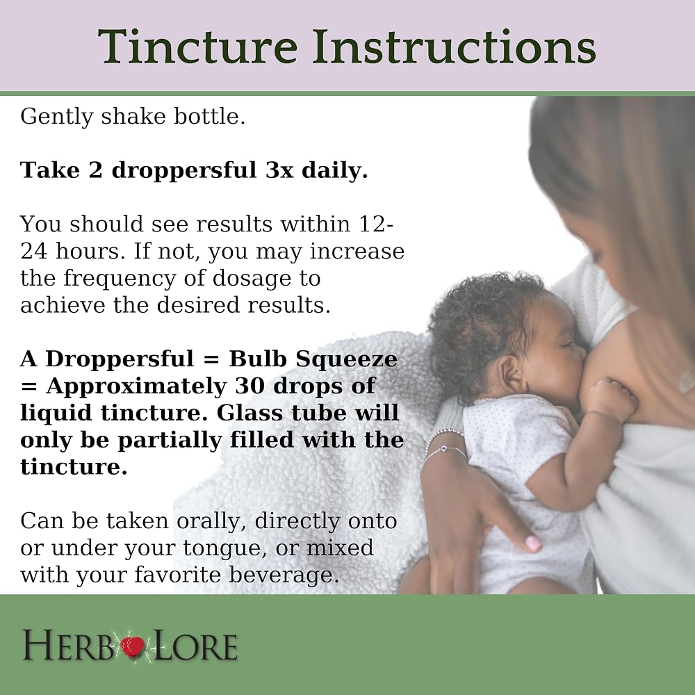 Herb Lore Organic Nursing Tincture Lactation Support – 4 fl oz - image 4