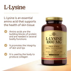 Solgar L-Lysine 1000mg Tablets