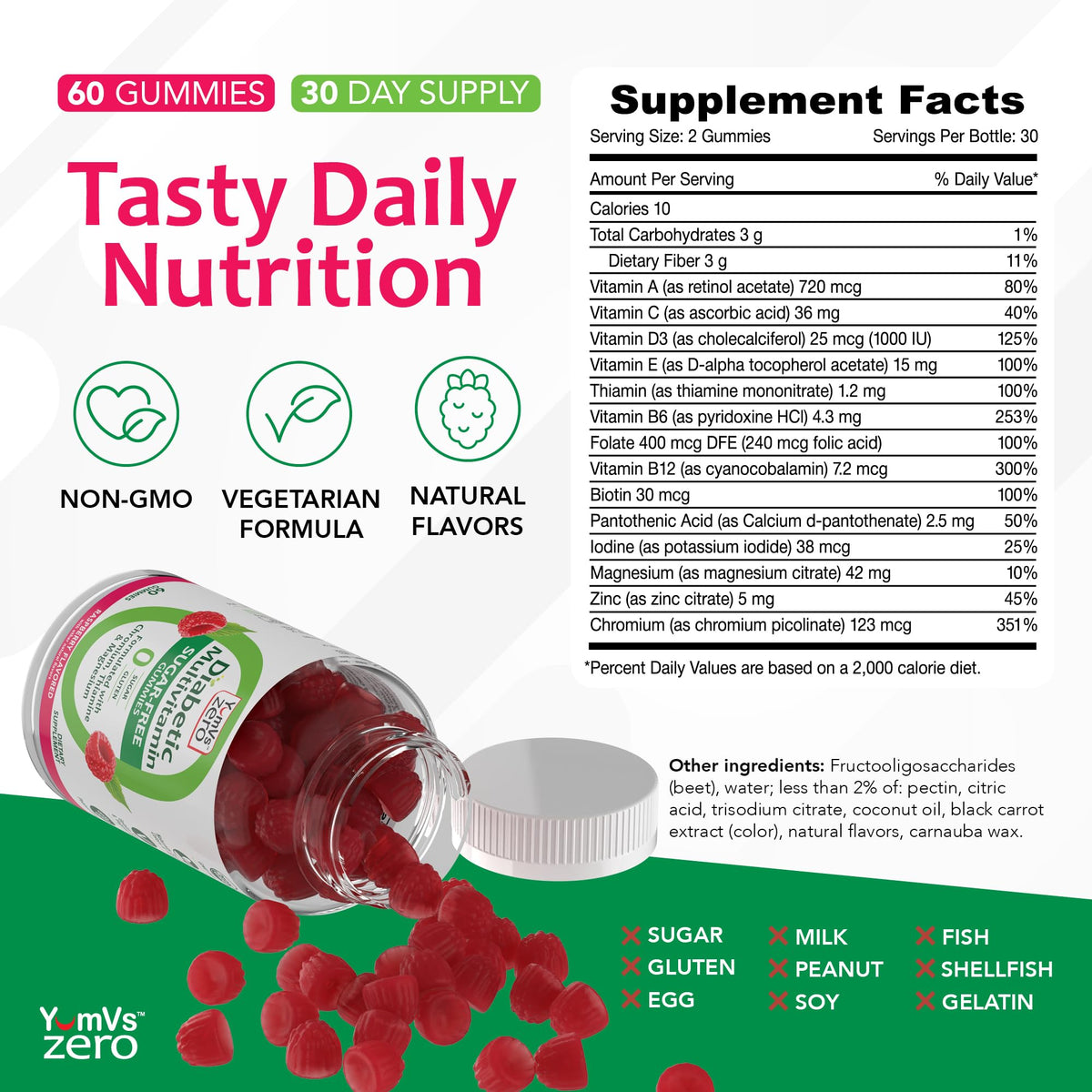 YUM-V'S av2024-YUM-V'S-yumvs multivitamin Gummies Sugar Free