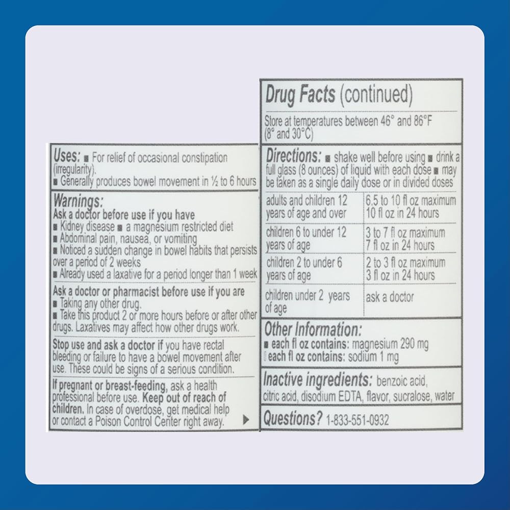 Major Magnesium Citrate Saline Laxative - Helps Relieve Occasional