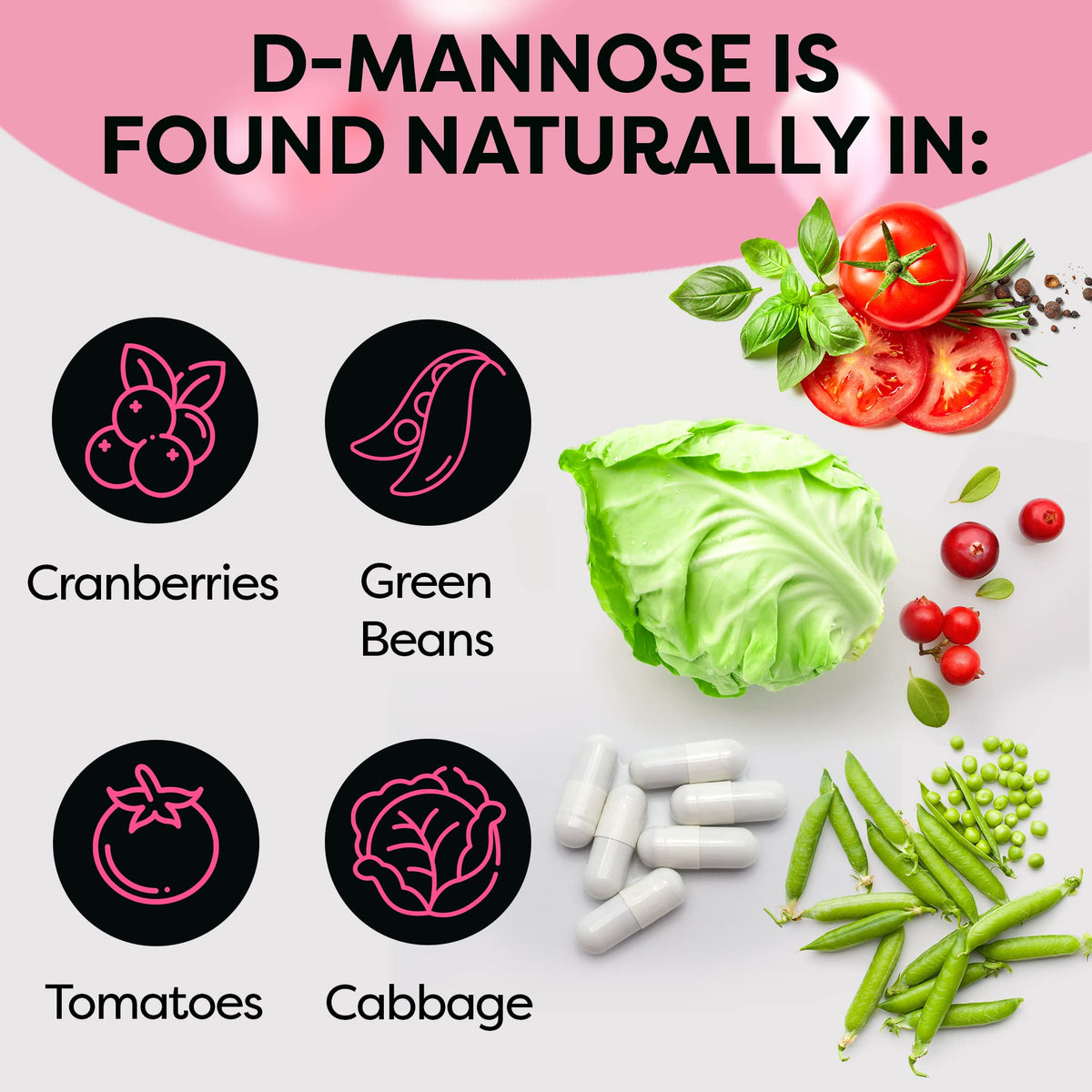 ACE NUTRITION pHresh D-Mannose with Cranberry Capsules - 60 Count - image 3