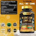 Tenmido Magnesium Complex 10 Forms - 150 Vegetarian Capsules - image 2