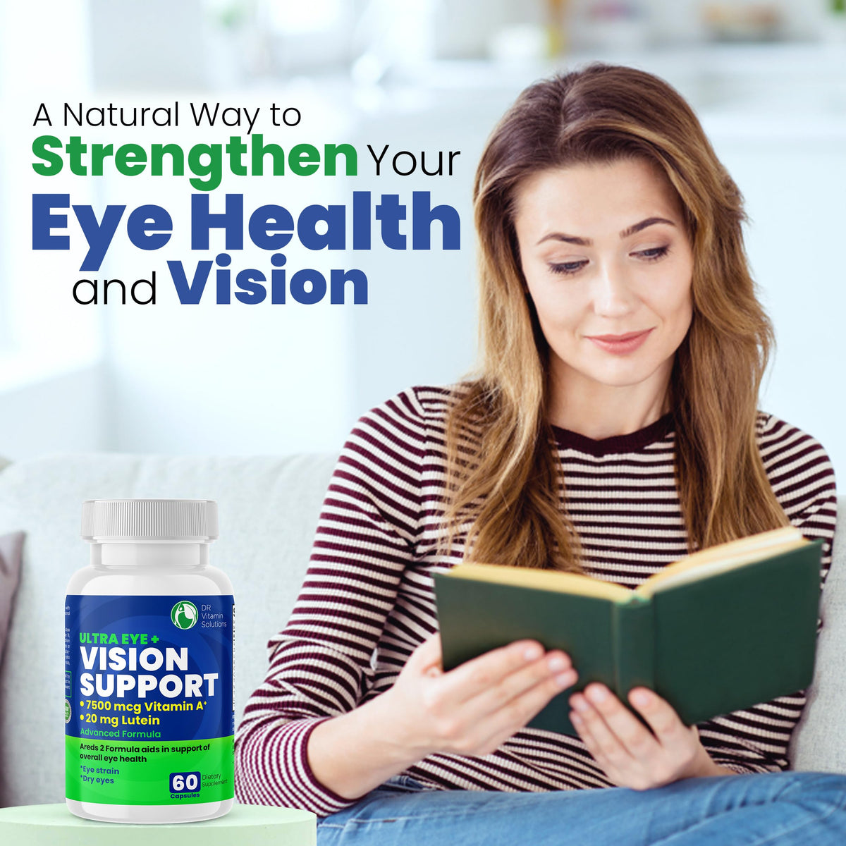 DR VITAMIN SOLUTIONS AREDS 2 Eye Vitamins Lutein - 60 Capsules - image 5