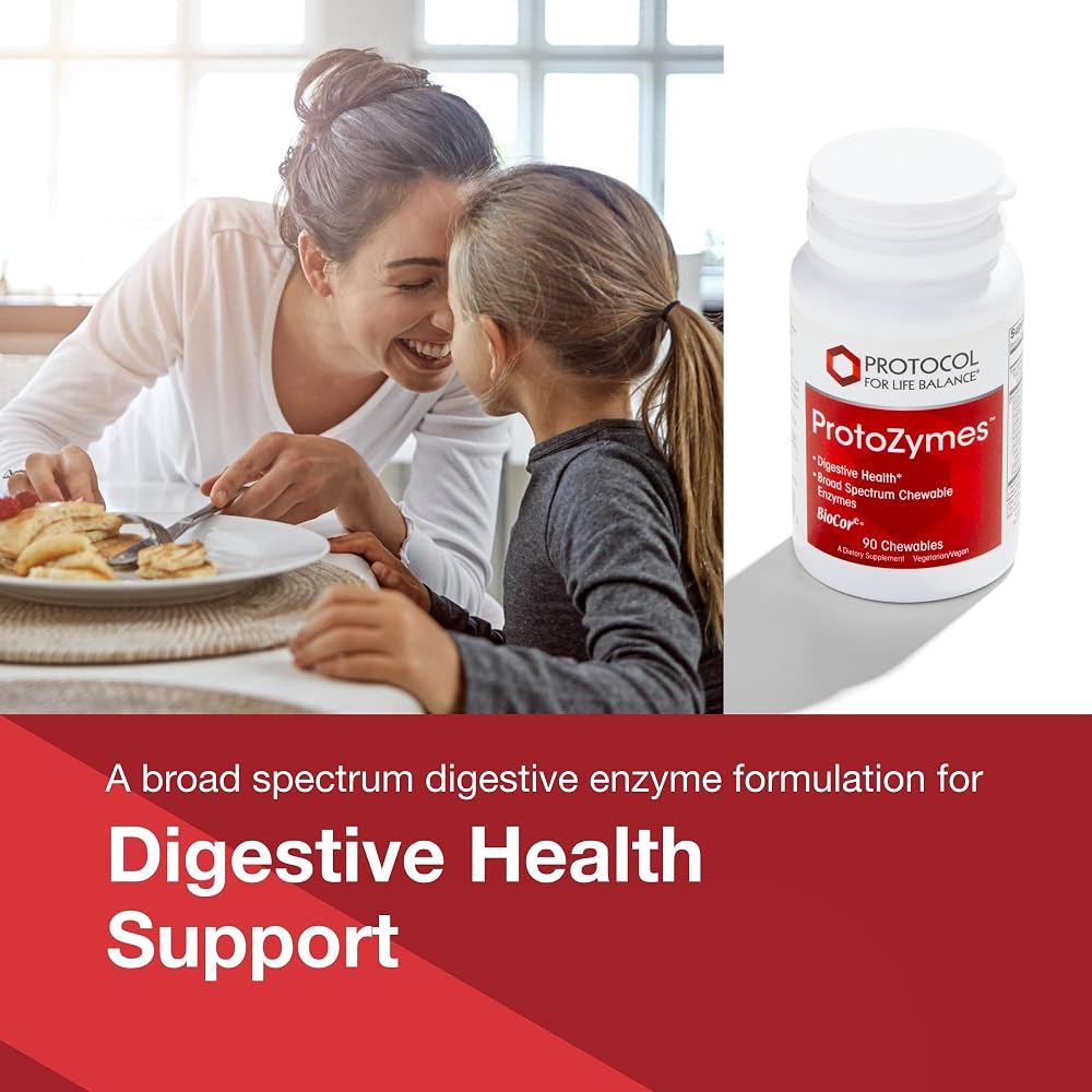 PROTOCOL FOR LIFE BALANCE Protozymes Digestive Enzymes - 90 Chewables - image 3