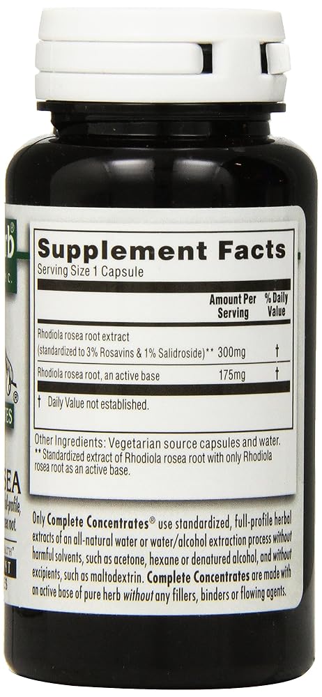 Kroeger Herb Rhodiola Rosea Vegetarian Capsules - 90 Count - image 3