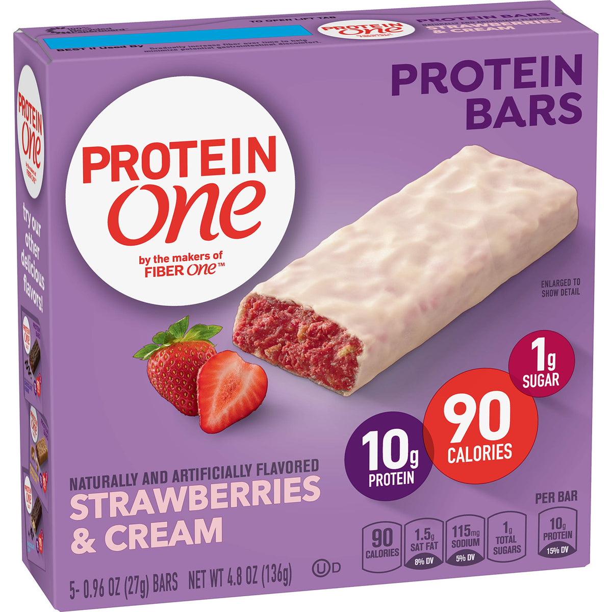 Protein One Strawberries & Cream Protein Bar - 5 Count