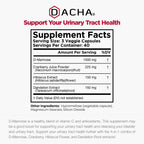 DACHA Natural D-Mannose Capsules 4-in-1 Formula - 120 Capsules - image 4