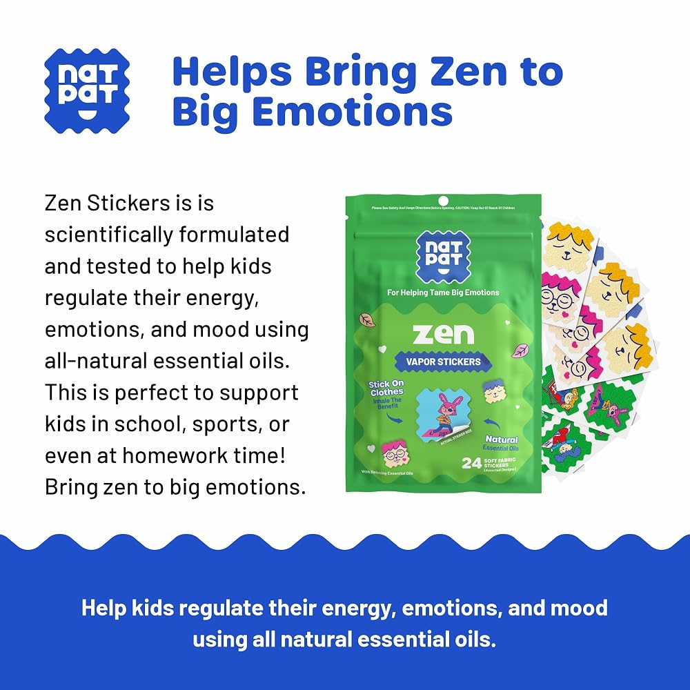 The Natural Patch Co. Zen Patch Mood Calming Stickers for Kids - 24 Count - image 5