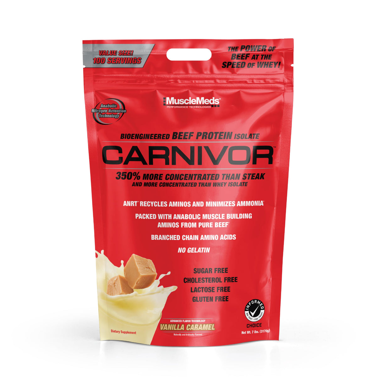 MuscleMeds Carnivor Beef Protein Isolate Powder