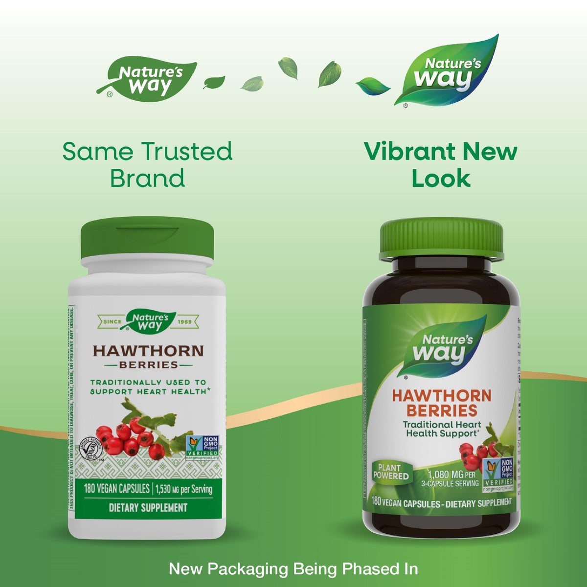 Nature's Way Hawthorn Berries Heart Health Support - 360 Capsules - image 3