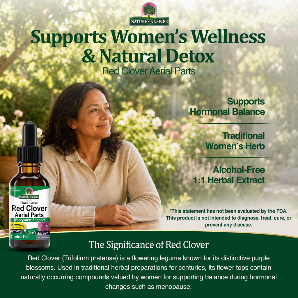 Nature's Answer Red Clover Extract Alcohol-Free Liquid - 1 Fl Oz - image 6