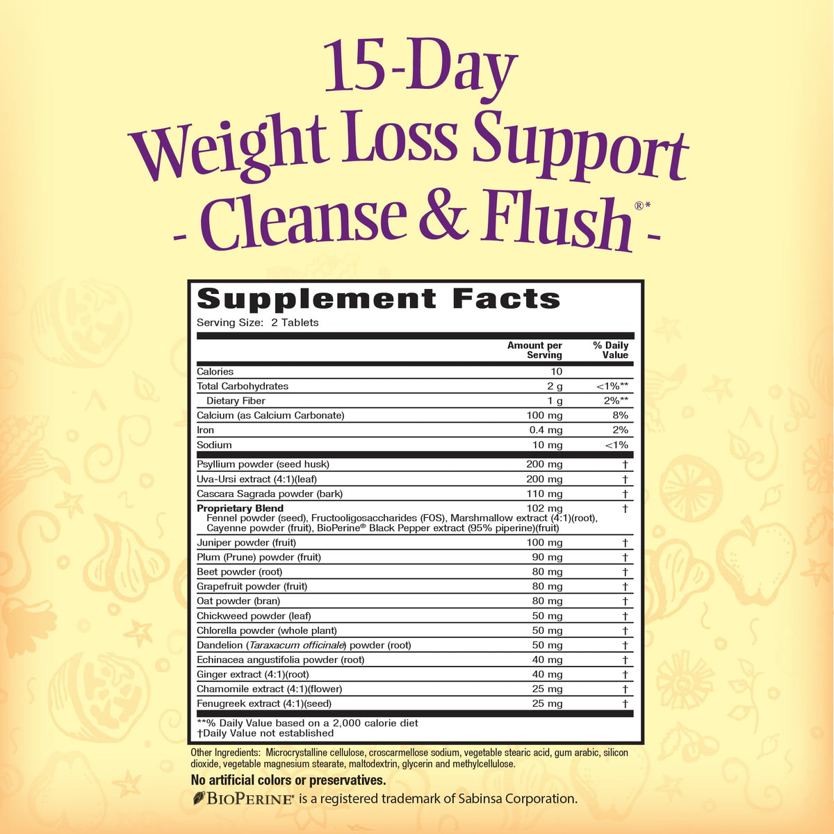 Nature's Secret 15-Day Weight Loss Support Cleanse & Flush - 60 Tablets - image 2