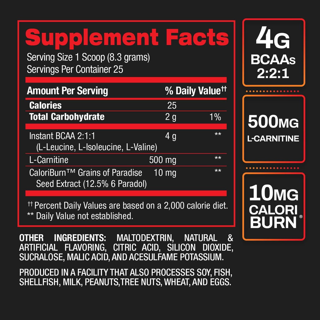 BPI Sports Best BCAA Shredded Caffeine-Free Thermogenic Recovery