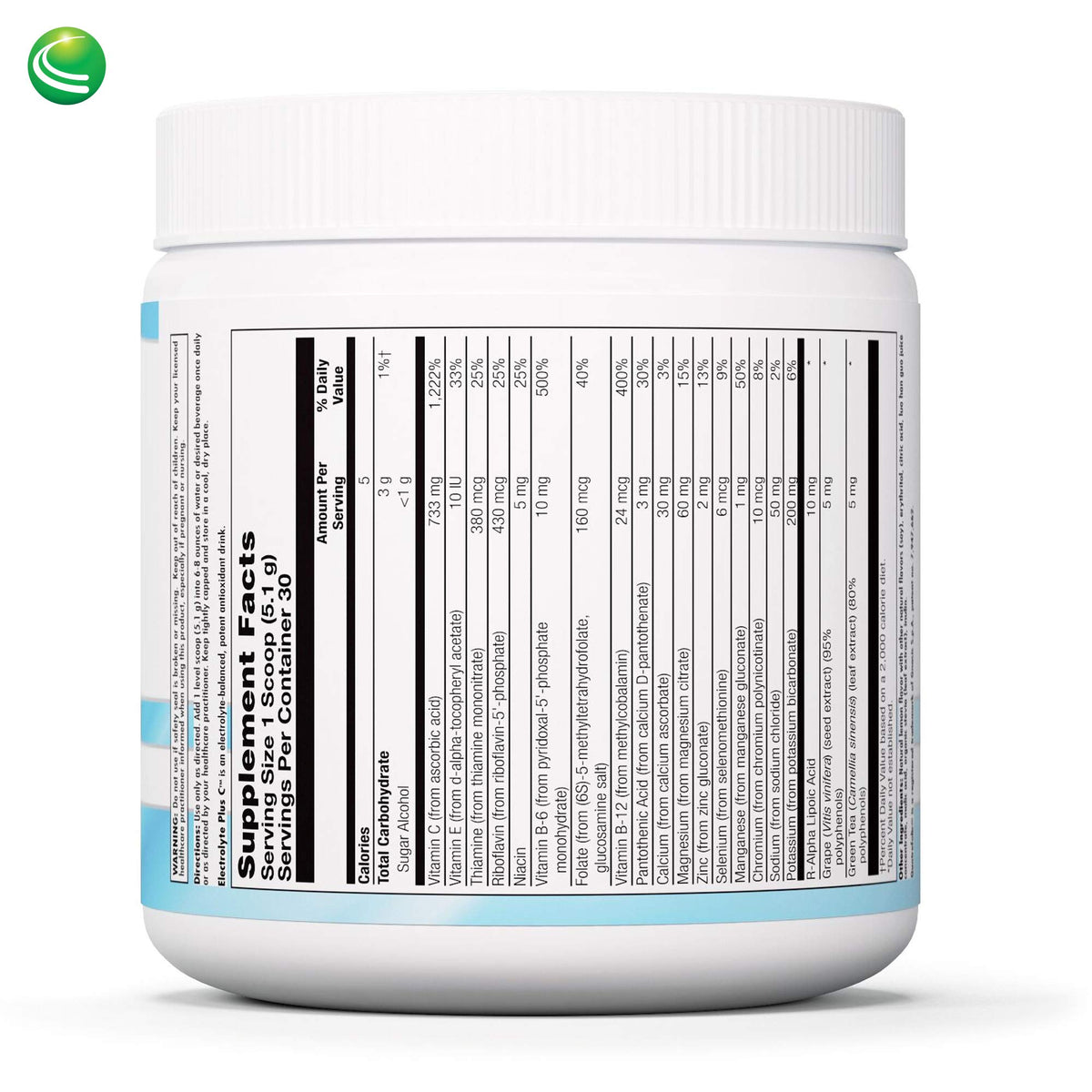 Nutra BioGenesis Electrolyte Plus C Powder - 5.4 oz - image 2