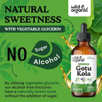 Wild & Organic Gotu Kola Drops - Organic Gotu Kola Herb Liquid