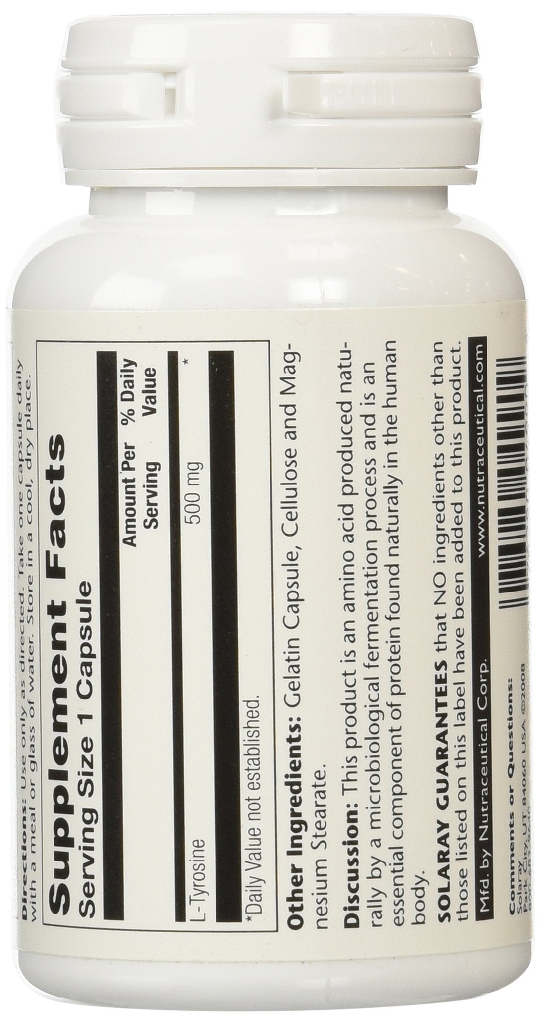 SOLARAY - L-Tyrosine 500mg