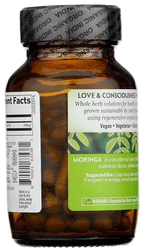 ORGANIC INDIA Moringa Capsules Organic