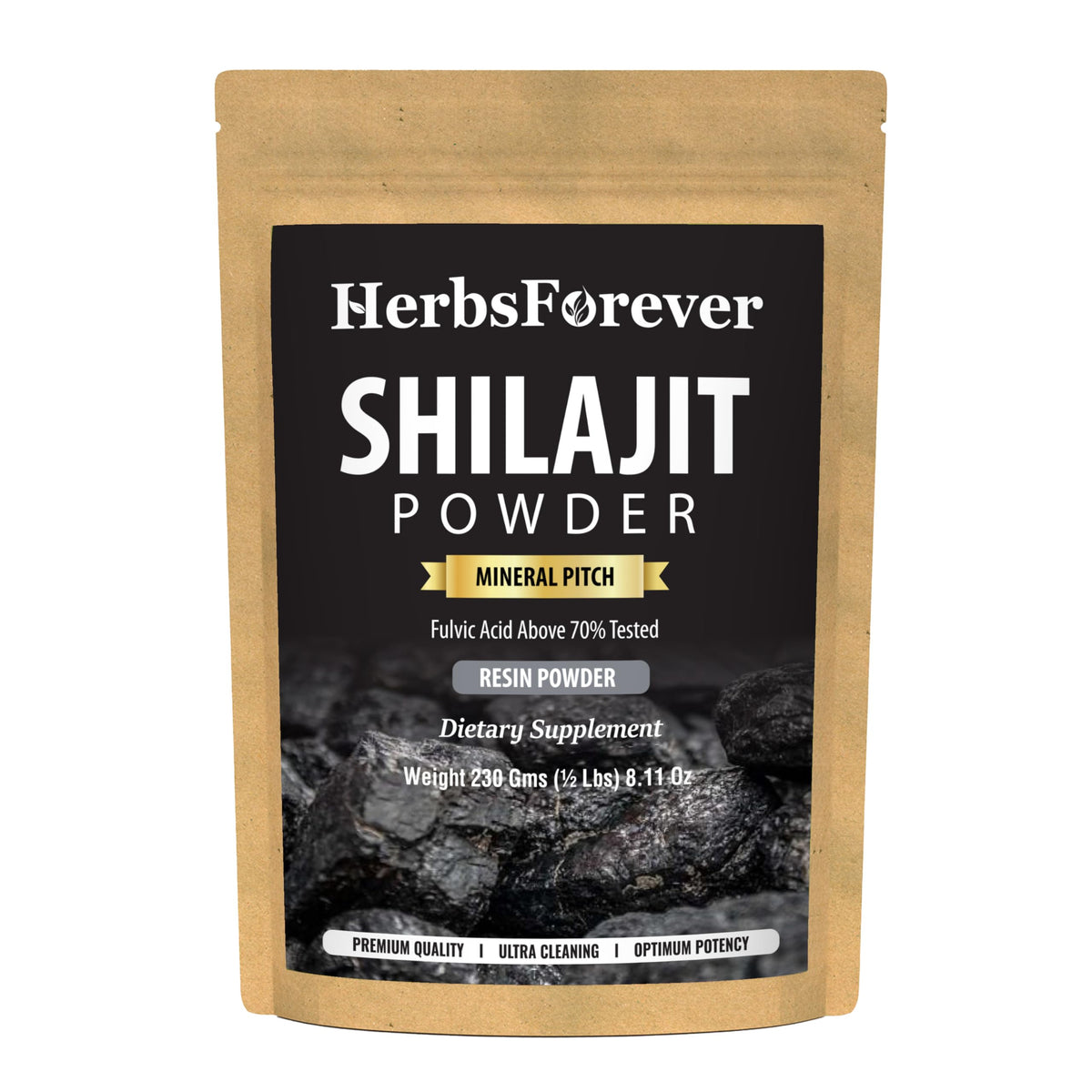 Herbsforever Shilajit Powder Mineral Pitch 6:1 Extract - 230g