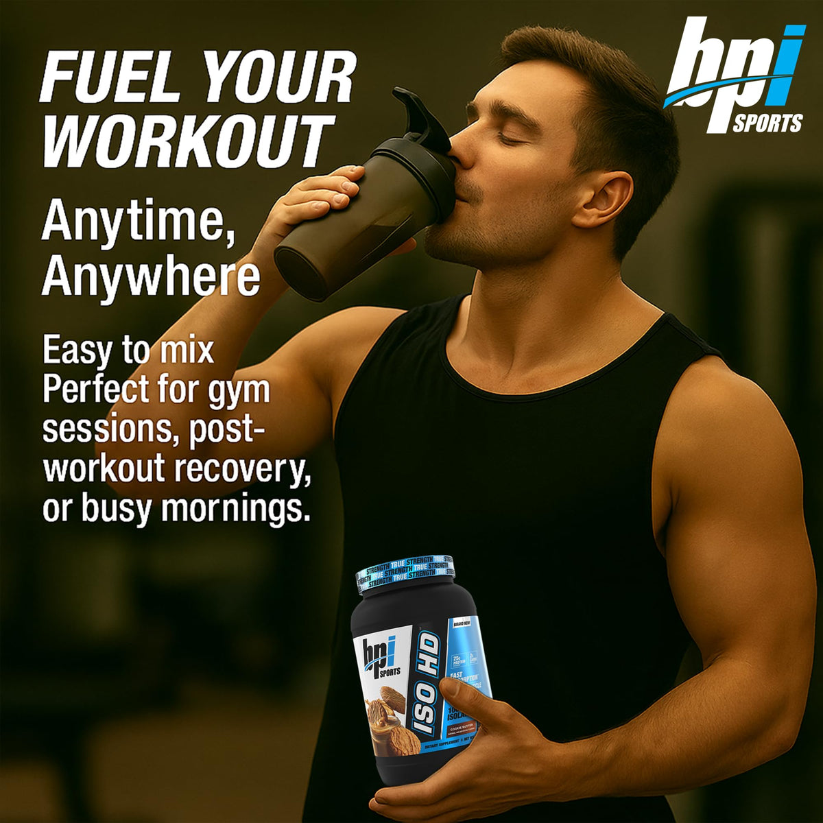 BPI Sports ISO HD Isolate Protein Powder Cookie Butter - 23 Servings - image 2