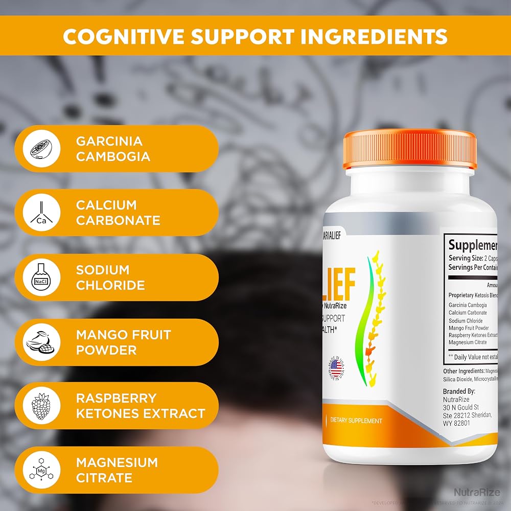 NutraRize Arialief Nerve Health Support Capsules - 60 Capsules - image 5