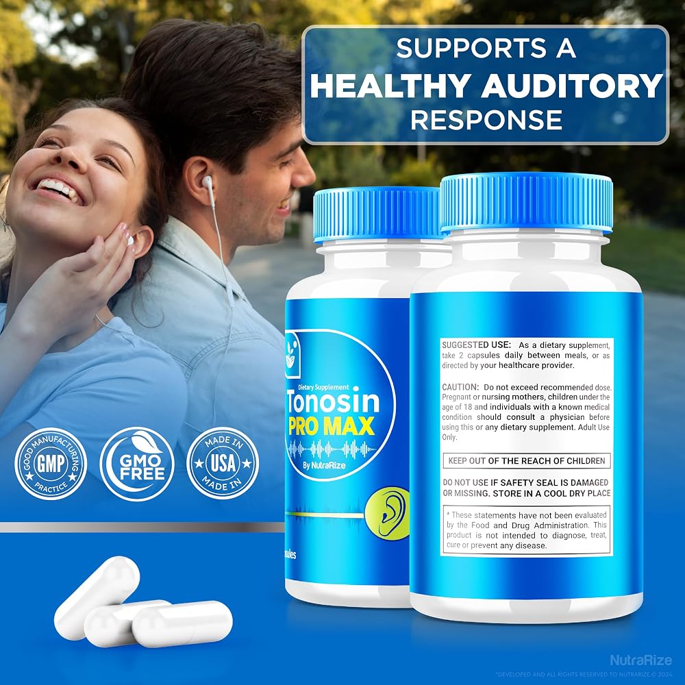 NutraRize Tonosin Pro Max Capsules Hearing Support - 300 Capsules - image 8