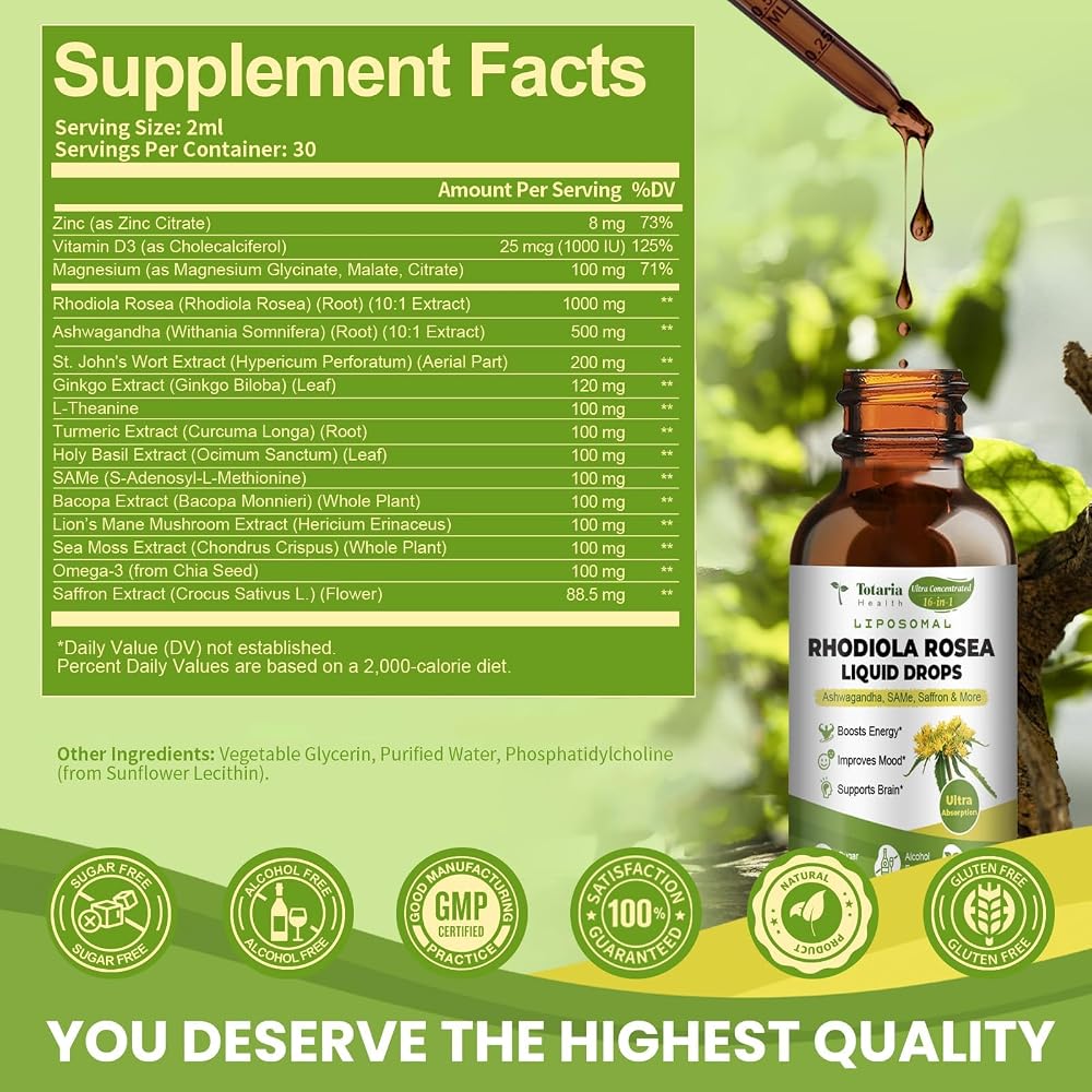 Totaria Rhodiola Rosea Tincture