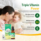 Kiddivit Baby Vitamin A&D Liquid Drops with Vitamin E - 2 Fl Oz - image 2