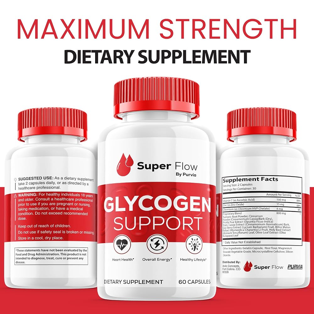 Purvia Super Flow Glycogen Optimizer - 180 Capsules - image 6