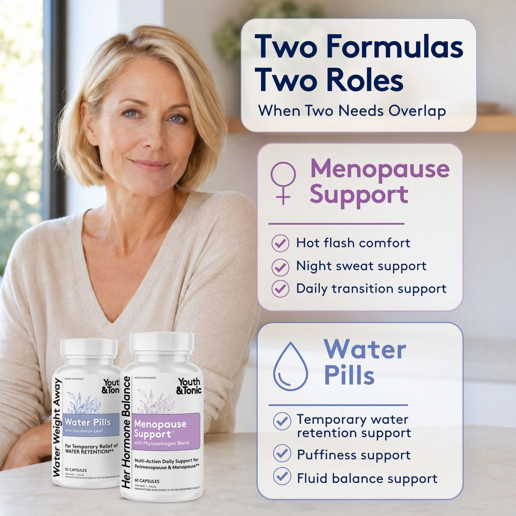 Youth & Tonic Menopause & Water Weight Loss 2-Pack - 90 Capsules - image 3