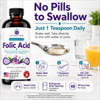 Life Solutions Liquid Vitamin B9 Folic Acid 800mcg Berry - 8oz - image 3