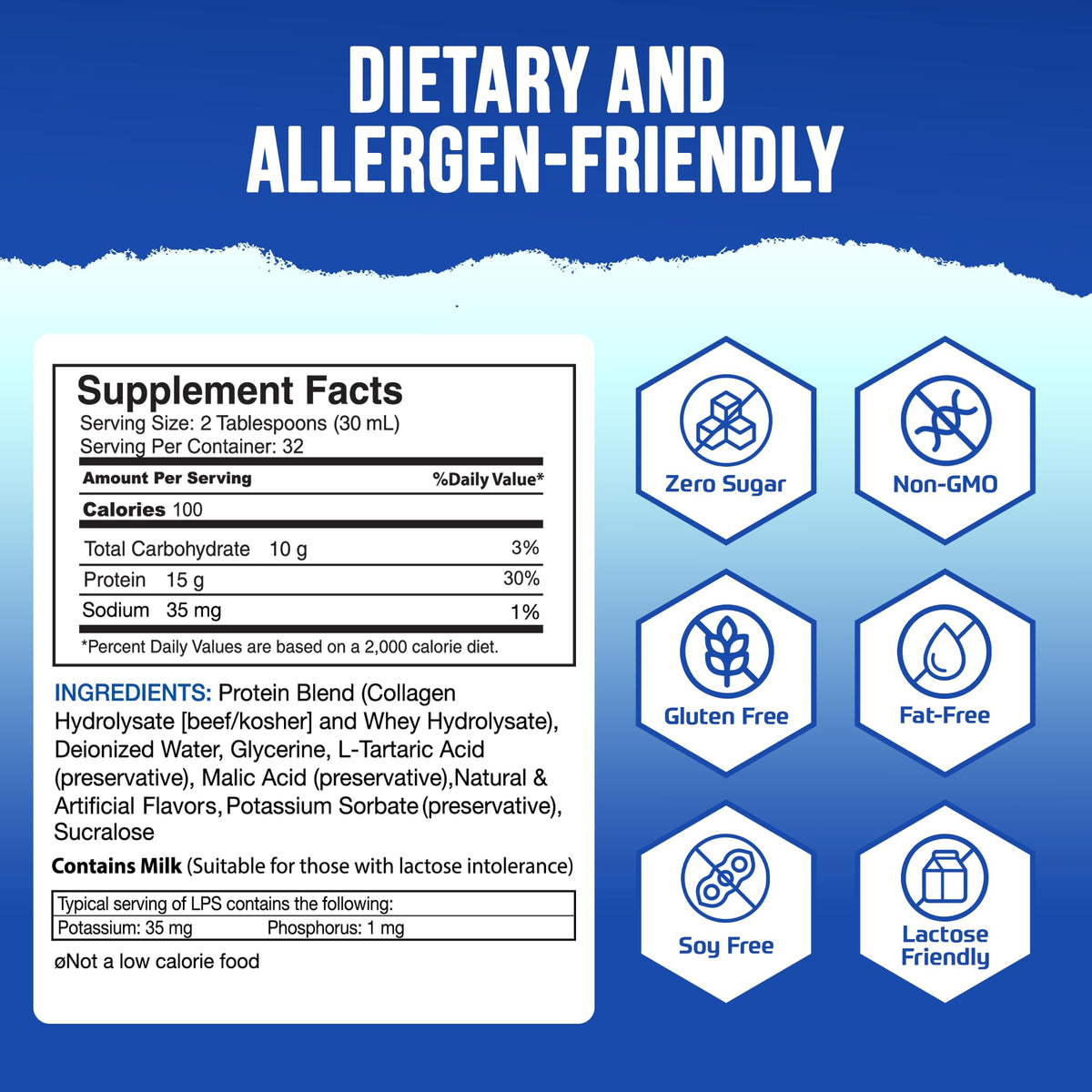 Nutritional Designs LPS Liquid Collagen & Whey Protein - 32 Fl Oz - image 6